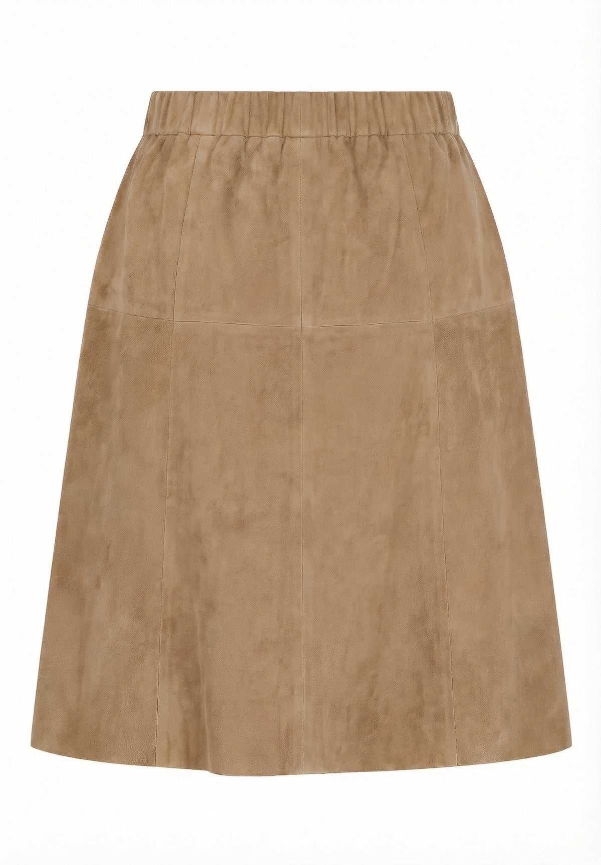 NOTYZ A-shape nederdel i ruskind Nederdele Brun