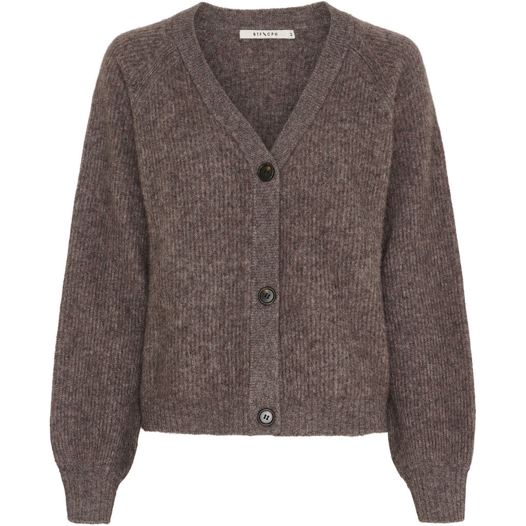 BTFCPH BTFADRIANA Yak Cardigan Cardigans Dark Ash Melange