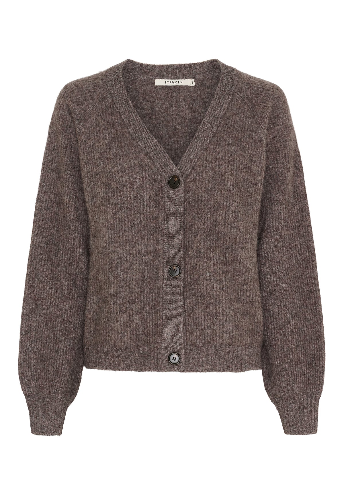 BTFCPH BTFADRIANA Yak Cardigan Cardigans Dark Ash Melange