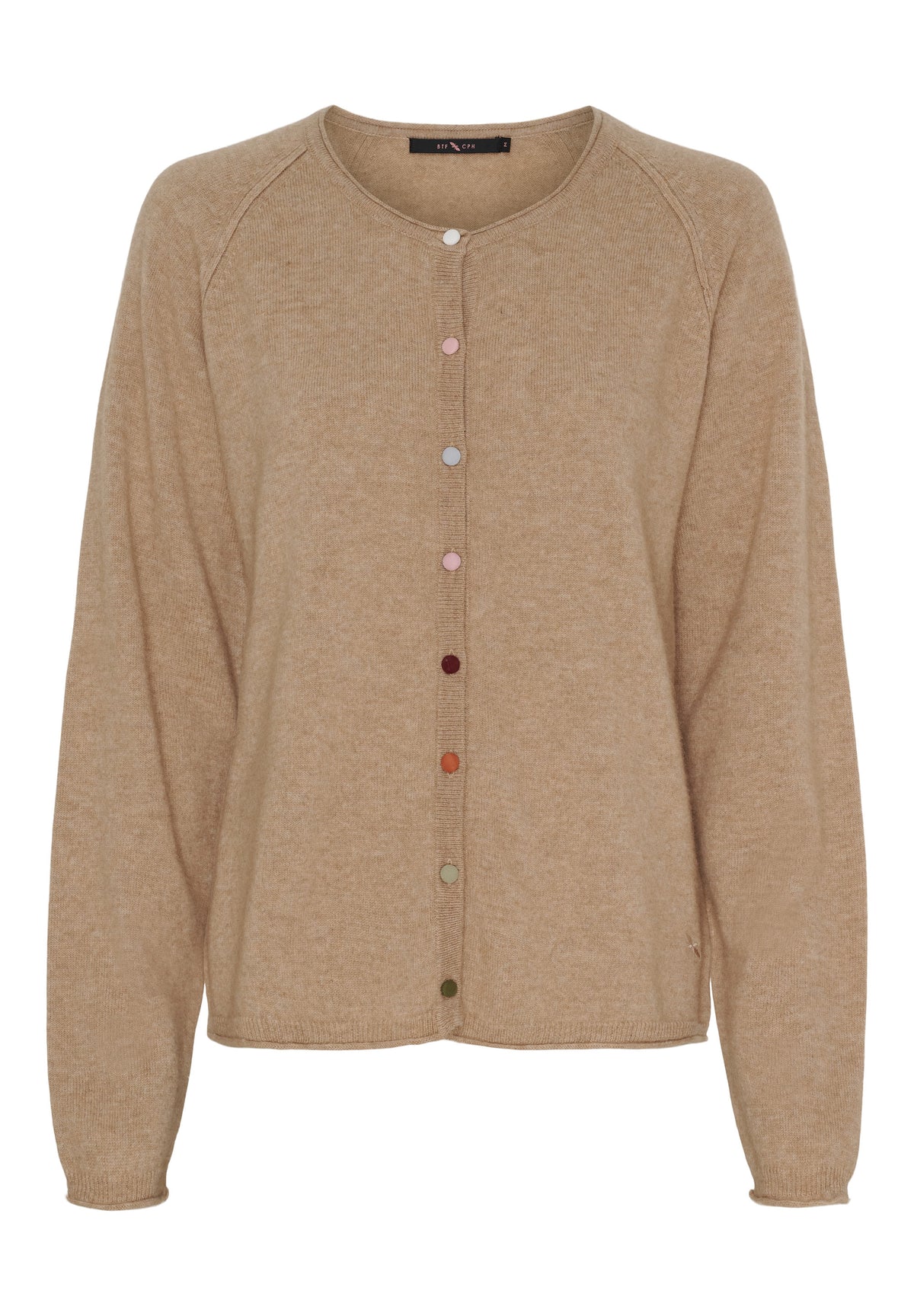 BTFCPH BTFALICE Cardigan i cashmere blend Cardigans Light Camel Melange