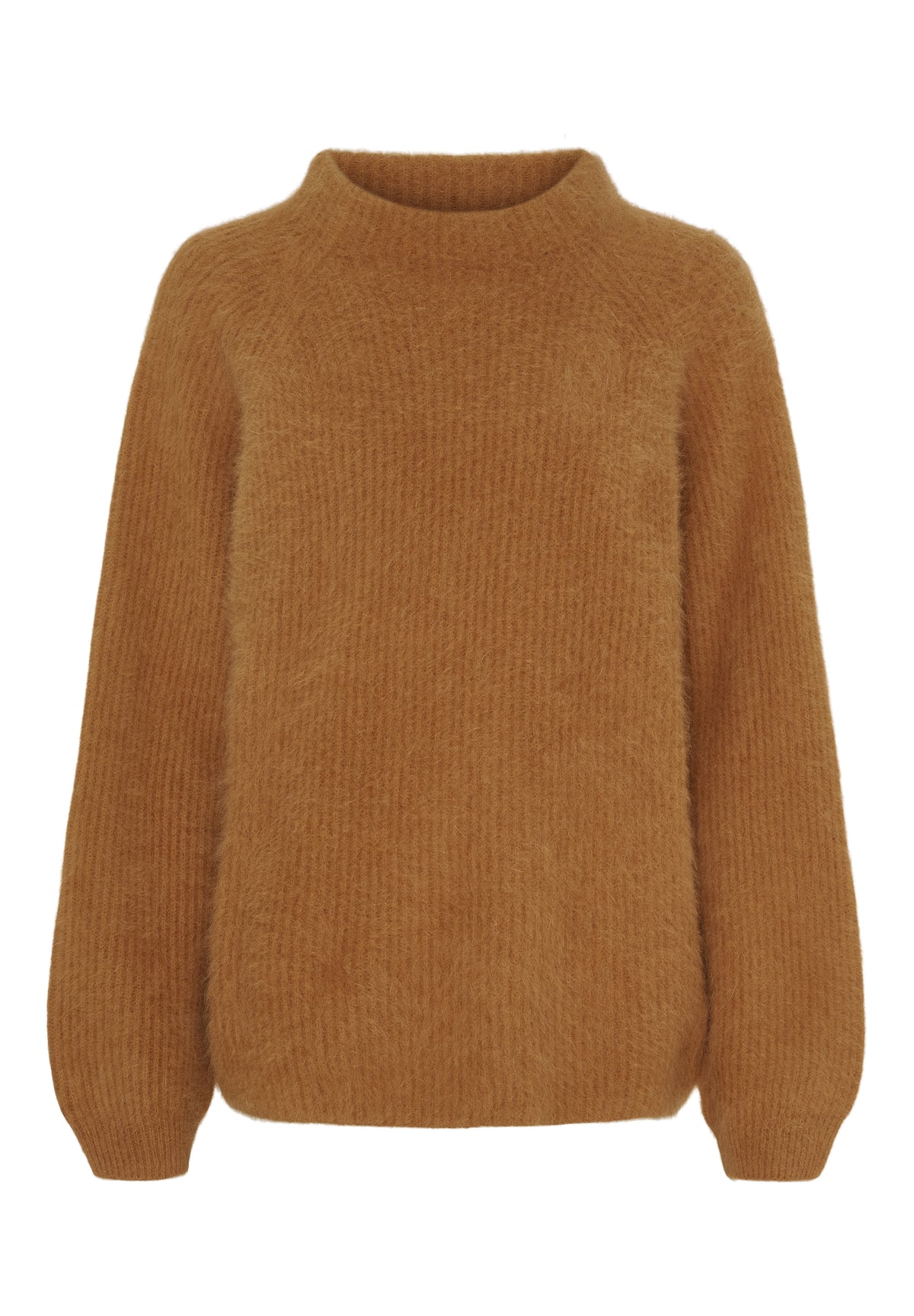 BTFCPH BTFARIA Cashmere strik med vaskebjørnsgarn Pullovers Beige
