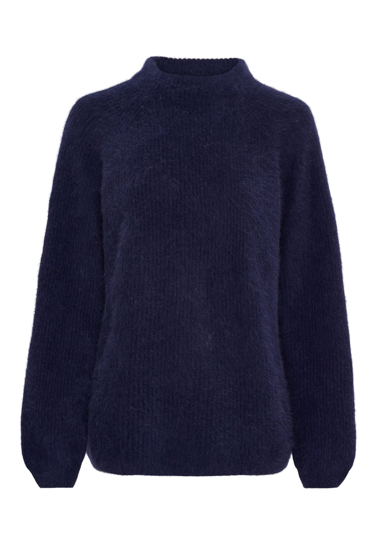 BTFCPH BTFARIA Cashmere strik med vaskebjørnsgarn Pullovers Blå