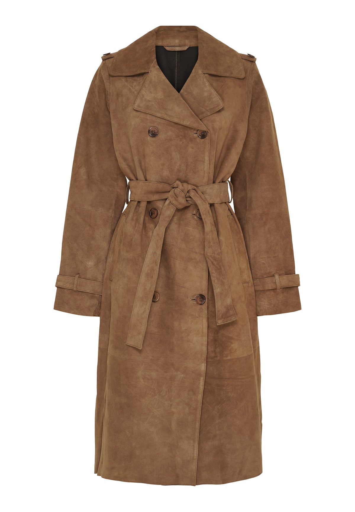 BTFCPH BTFGRETTA Trenchcoat i ruskind Jakker Nude Brown