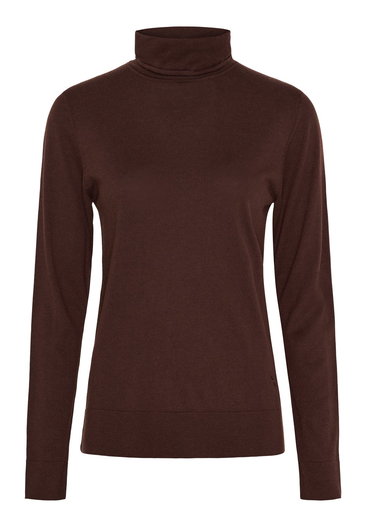 BTFCPH BTFINGRID Silk Turtleneck Tops Brun
