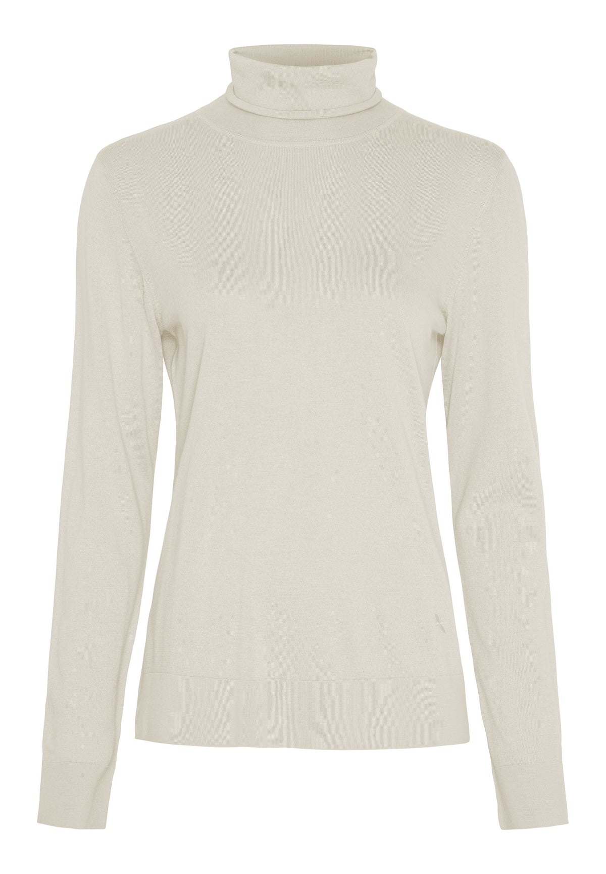 BTFCPH BTFINGRID Silk Turtleneck Tops Hvid