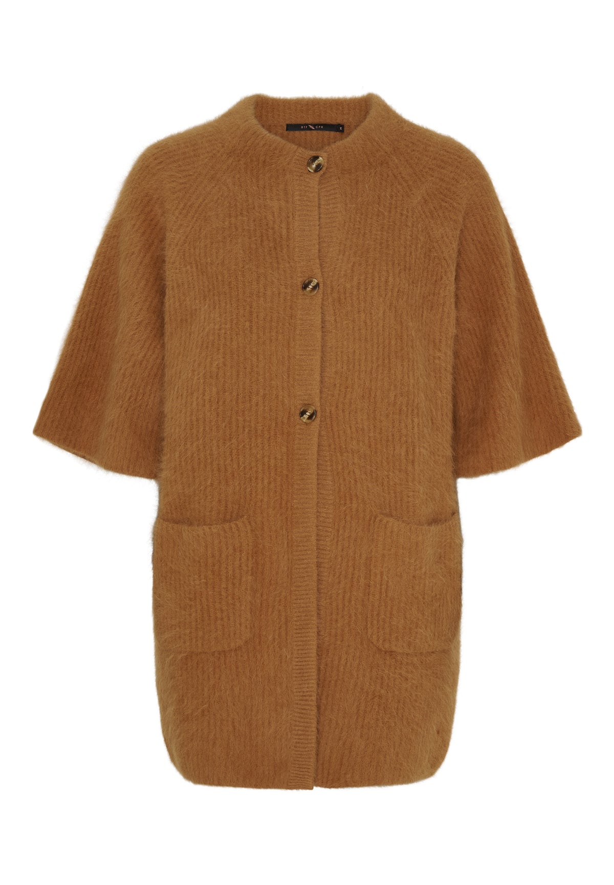 BTFCPH BTFKAROLINE Cardigan i vaskebjørnsgarn Cardigans Beige