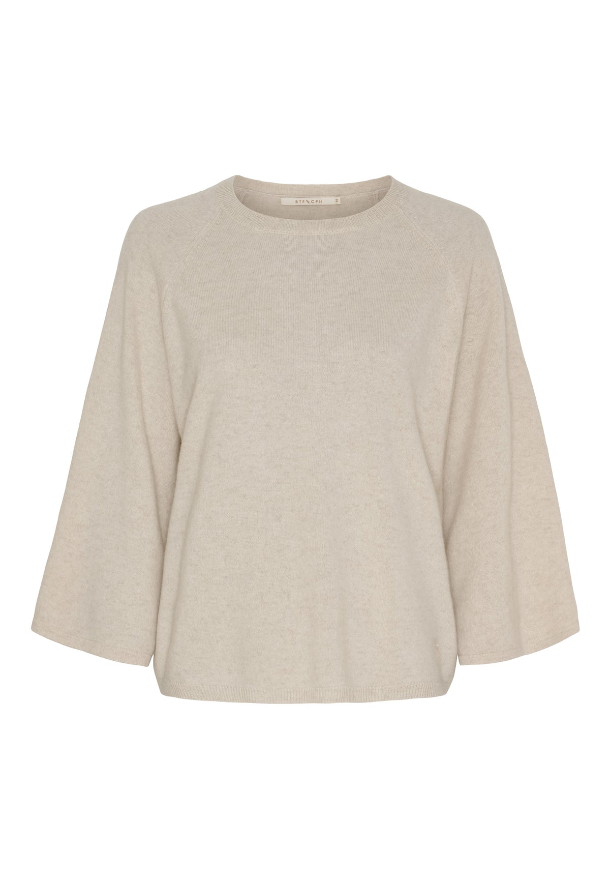 BTFCPH BTFMONICA Pure Cashmere Pullover Pullovers Oatmeal Melange