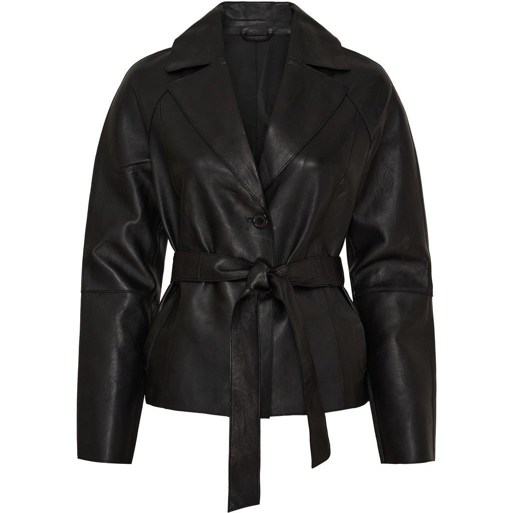 BTFCPH BTF Lotte Leather Jacket Jakker Sort