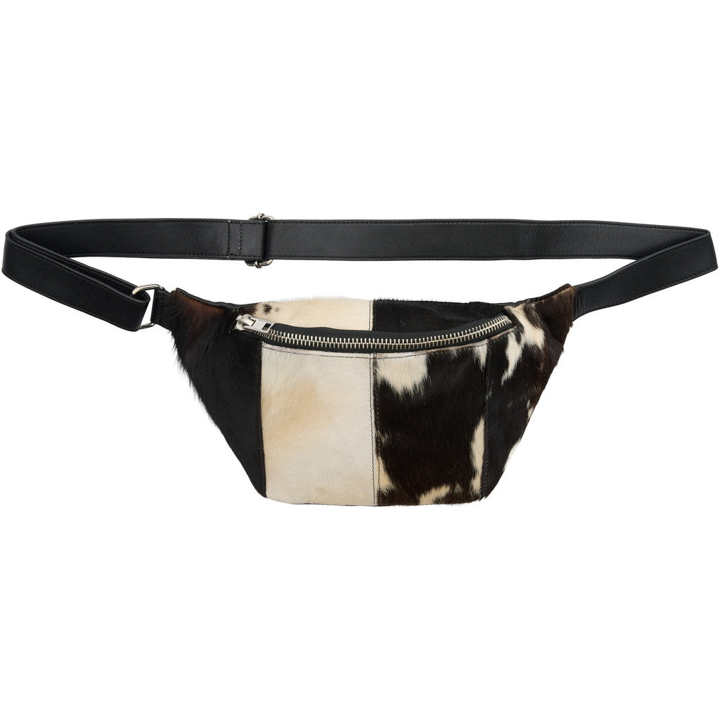 Orchid Bæltetaske i koskind Tasker Brown w. Shiny Silver acc.