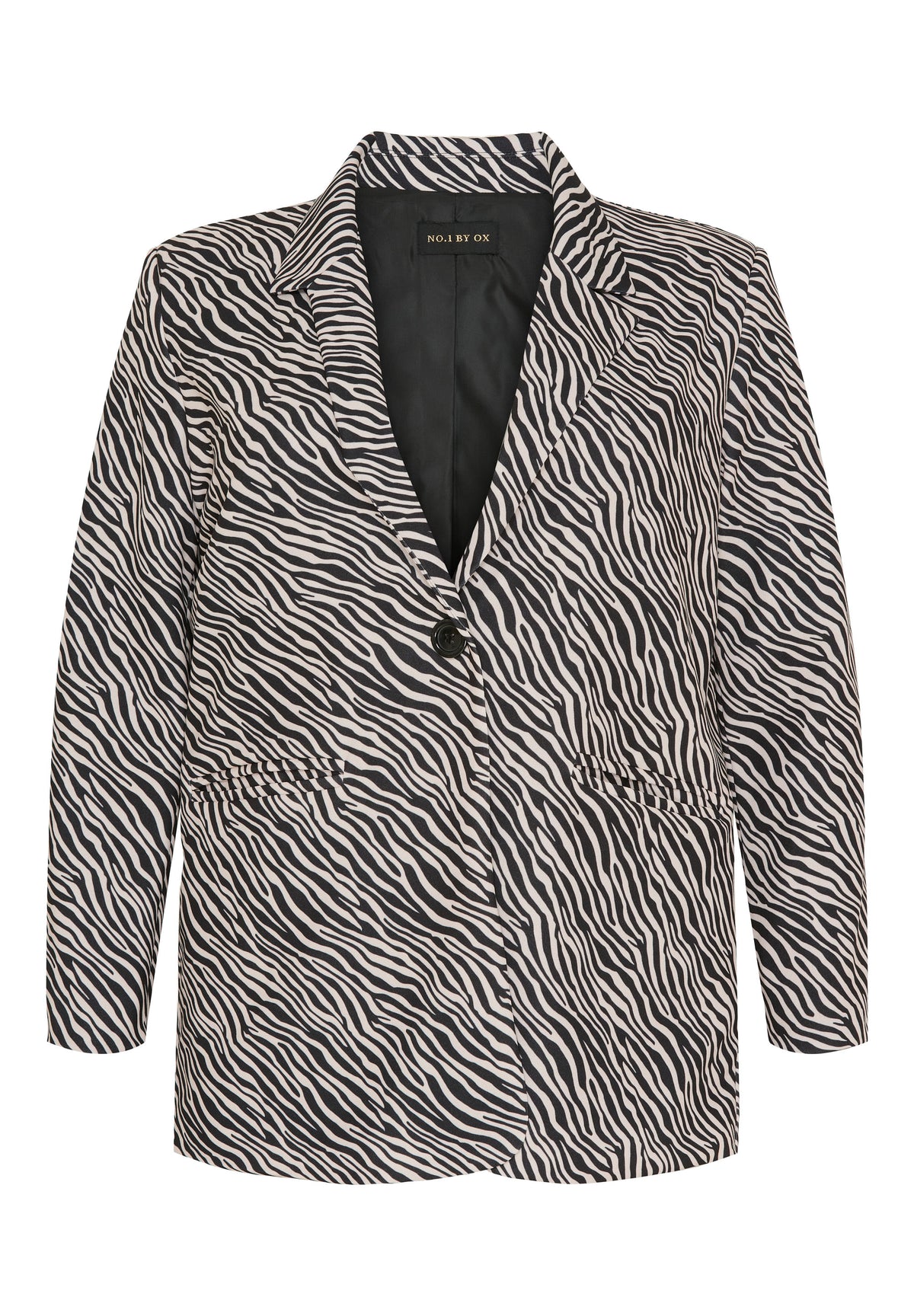 NO. 1 BY OX Blazer med dyreprint Blazers Off White / Black Zebra Print