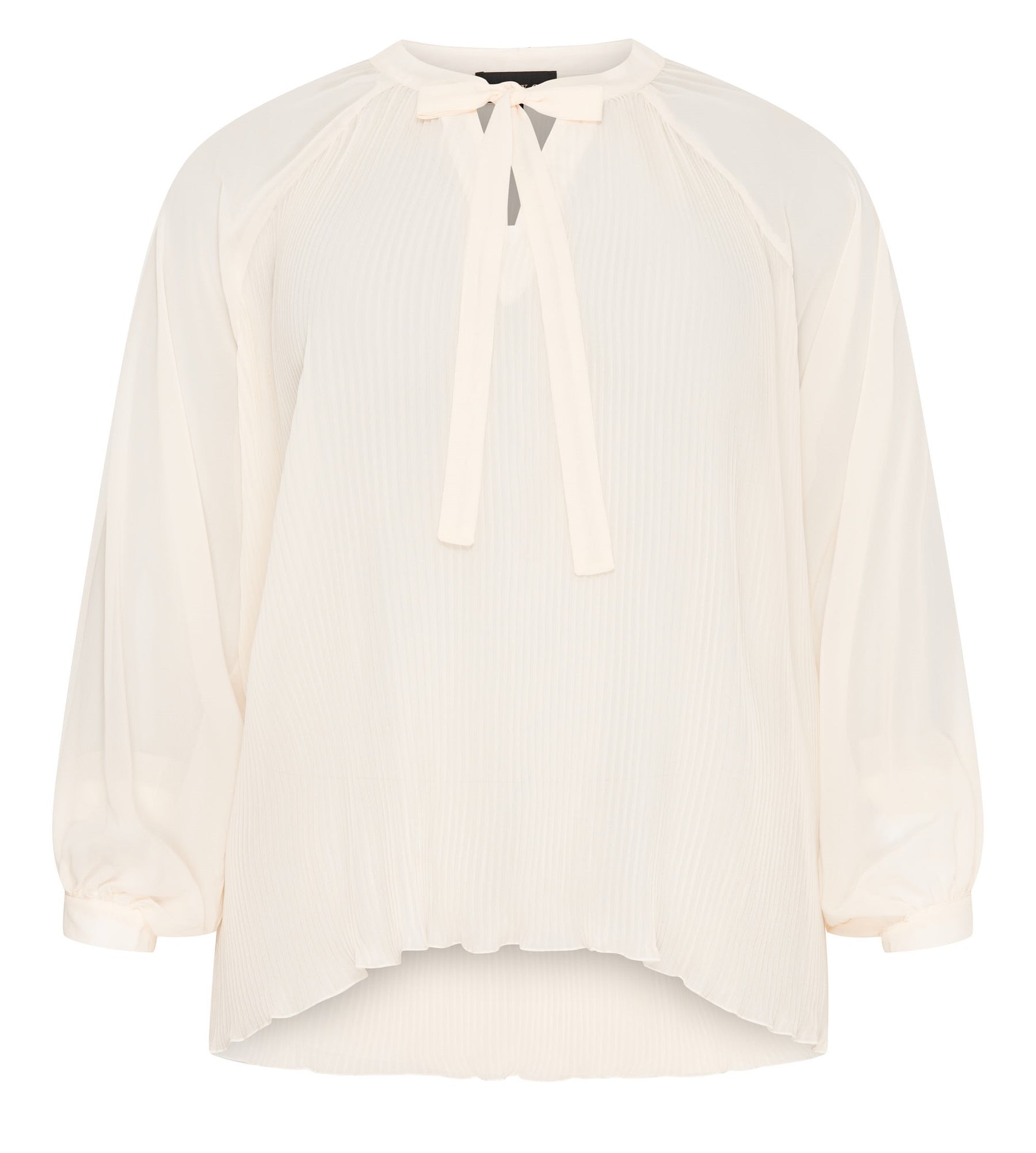 NO. 1 BY OX Bluse i plissé Bluser Beige