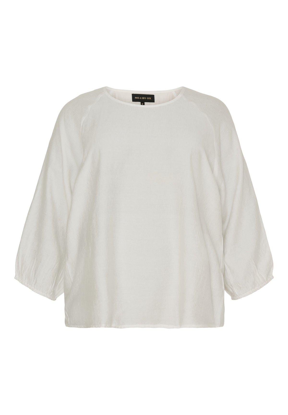 NO. 1 BY OX Bluse med 3/4 ærmer Bluser Hvid