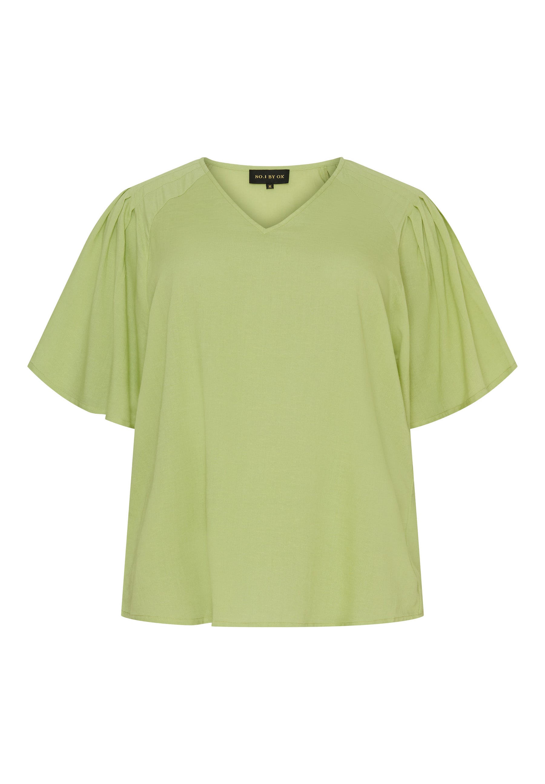 NO. 1 BY OX Bluse med V-neck Bluser Nile Green