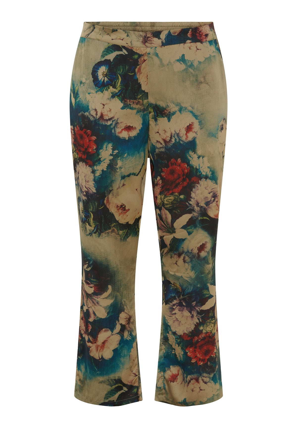 NO. 1 BY OX Bukser med blomster Bukser Warm Sand w Multicoloured Flowers