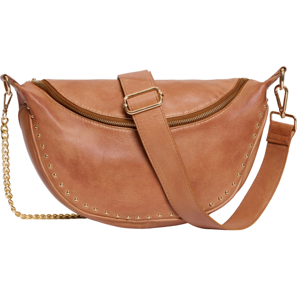 BTFCPH Bumbag med nitter Tasker Cognac w. Light Gold acc.