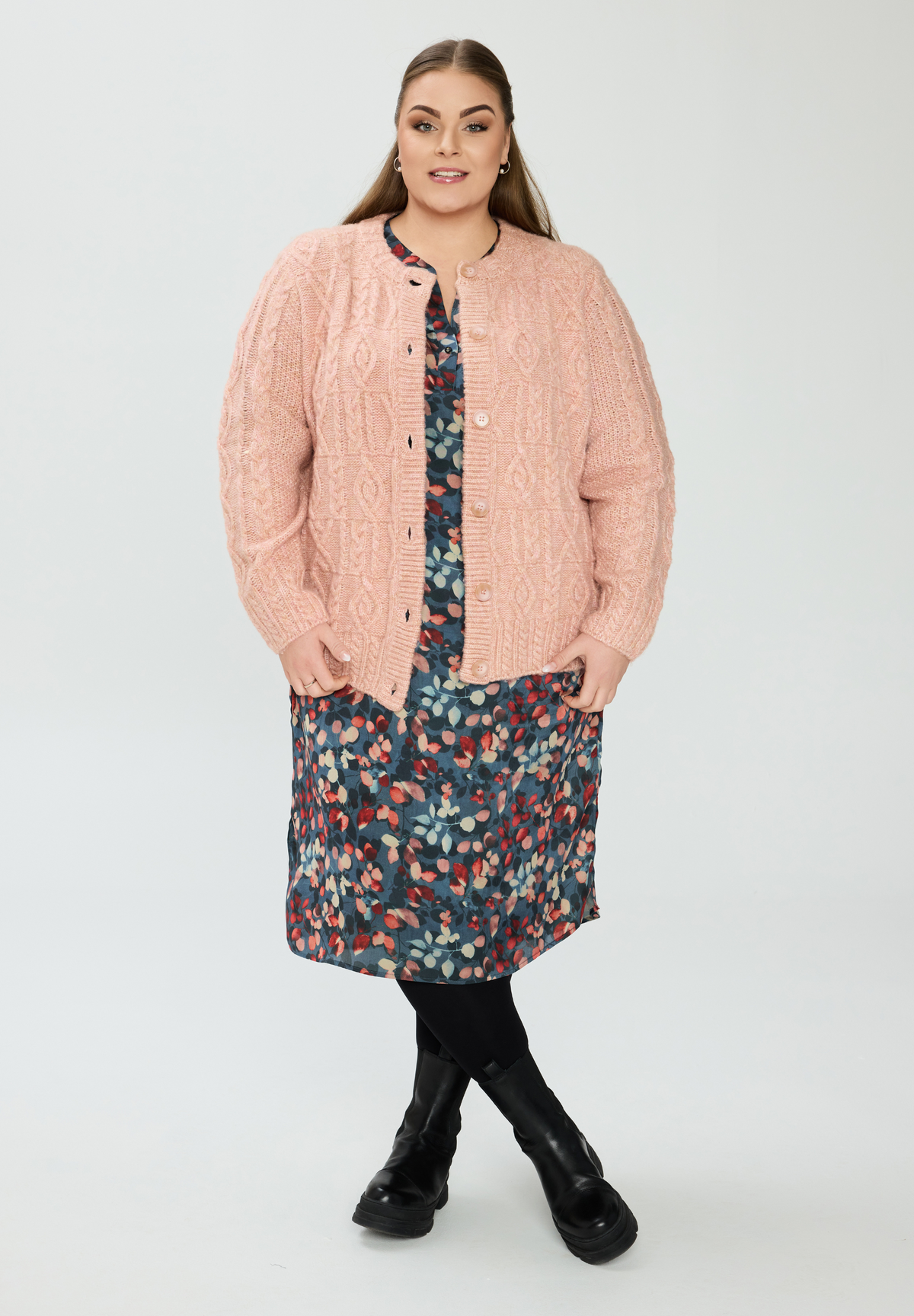 NO. 1 BY OX Cardigan Sweaters Marmelade Rose