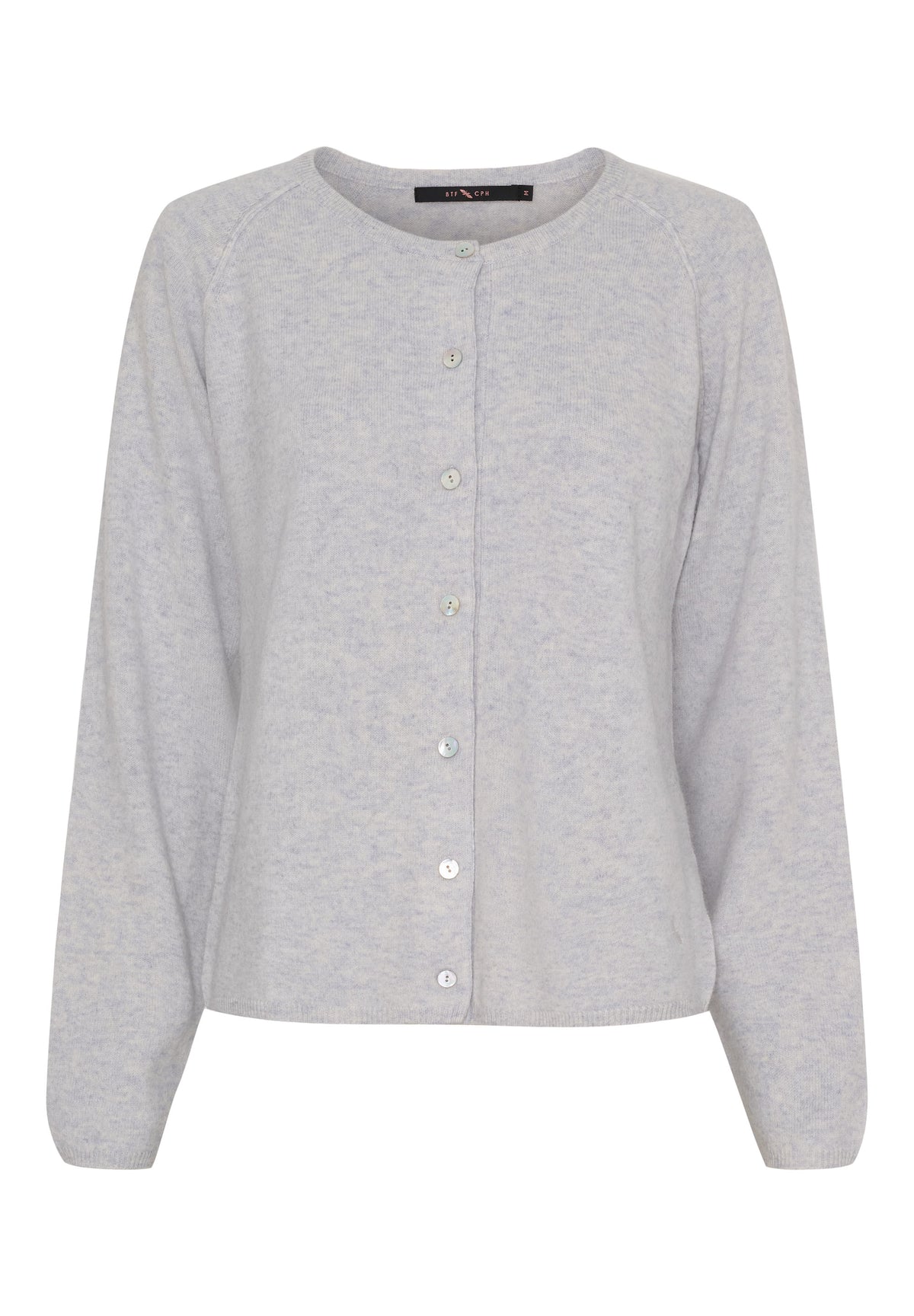 BTFCPH Cardigan i cashmere blanding Cardigans Baby Blue Melange