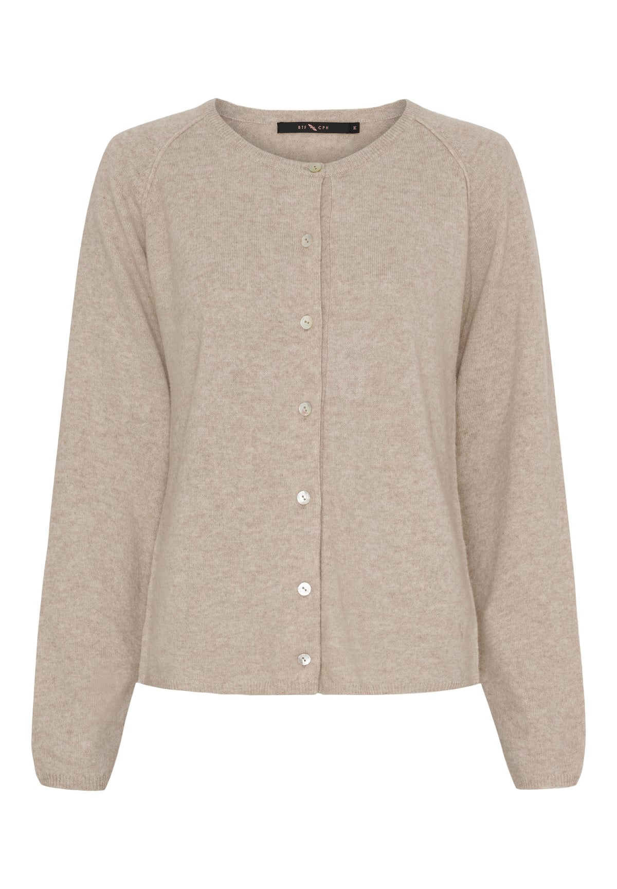 BTFCPH Cardigan i cashmere blanding Cardigans Cream Melange