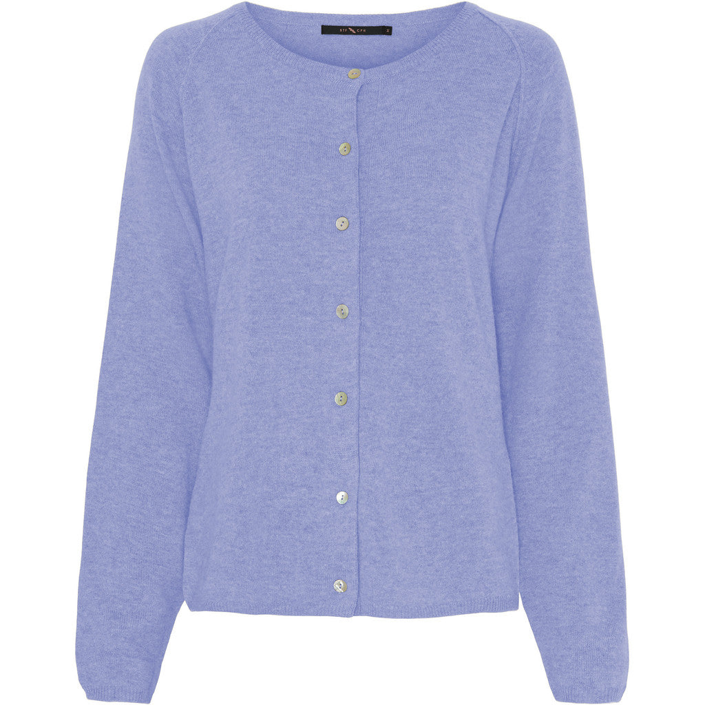 BTFCPH Cardigan i cashmere blanding Cardigans Lavander Blue Melange