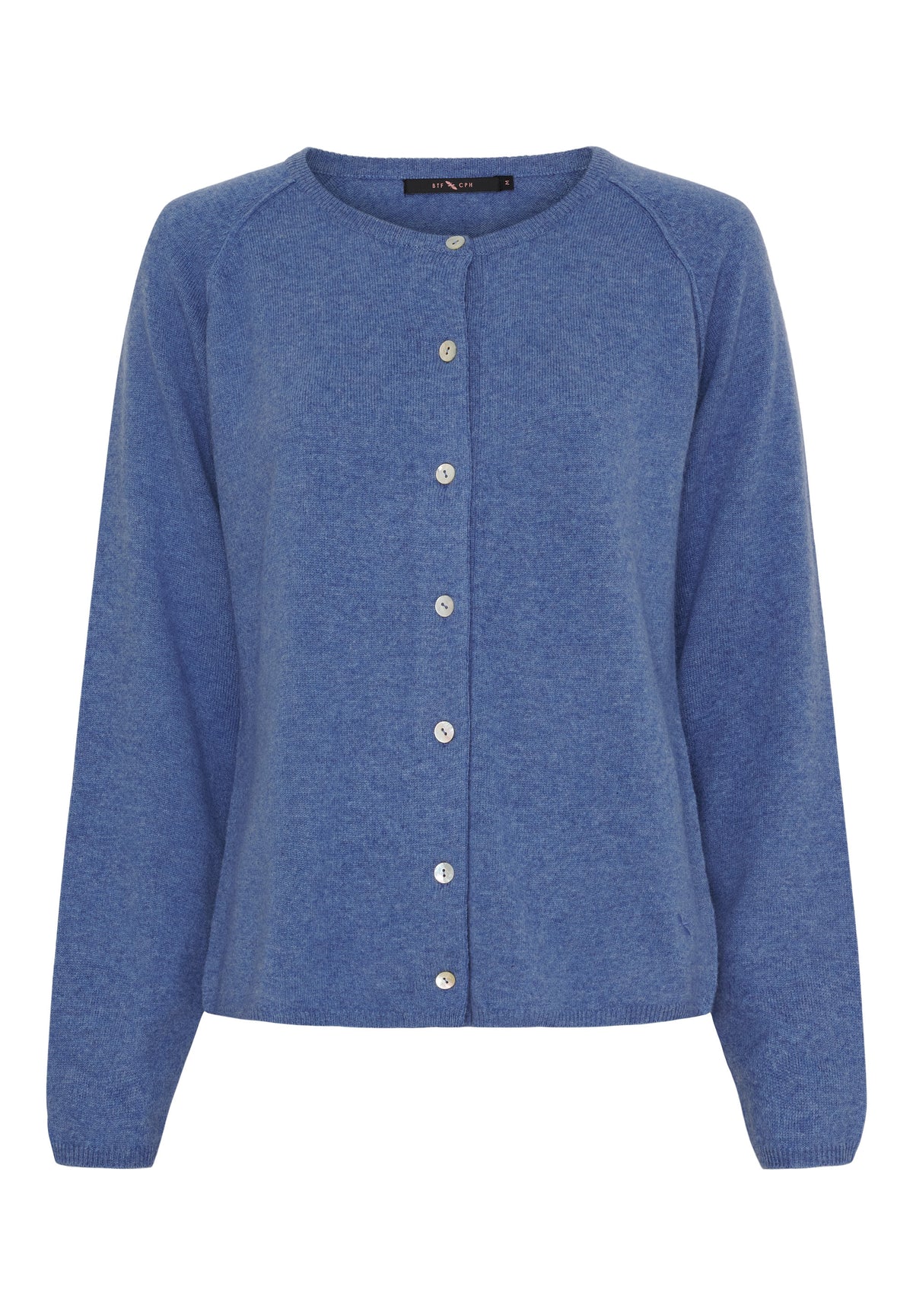 BTFCPH Cardigan i cashmere blanding Cardigans Royal Blue Melange