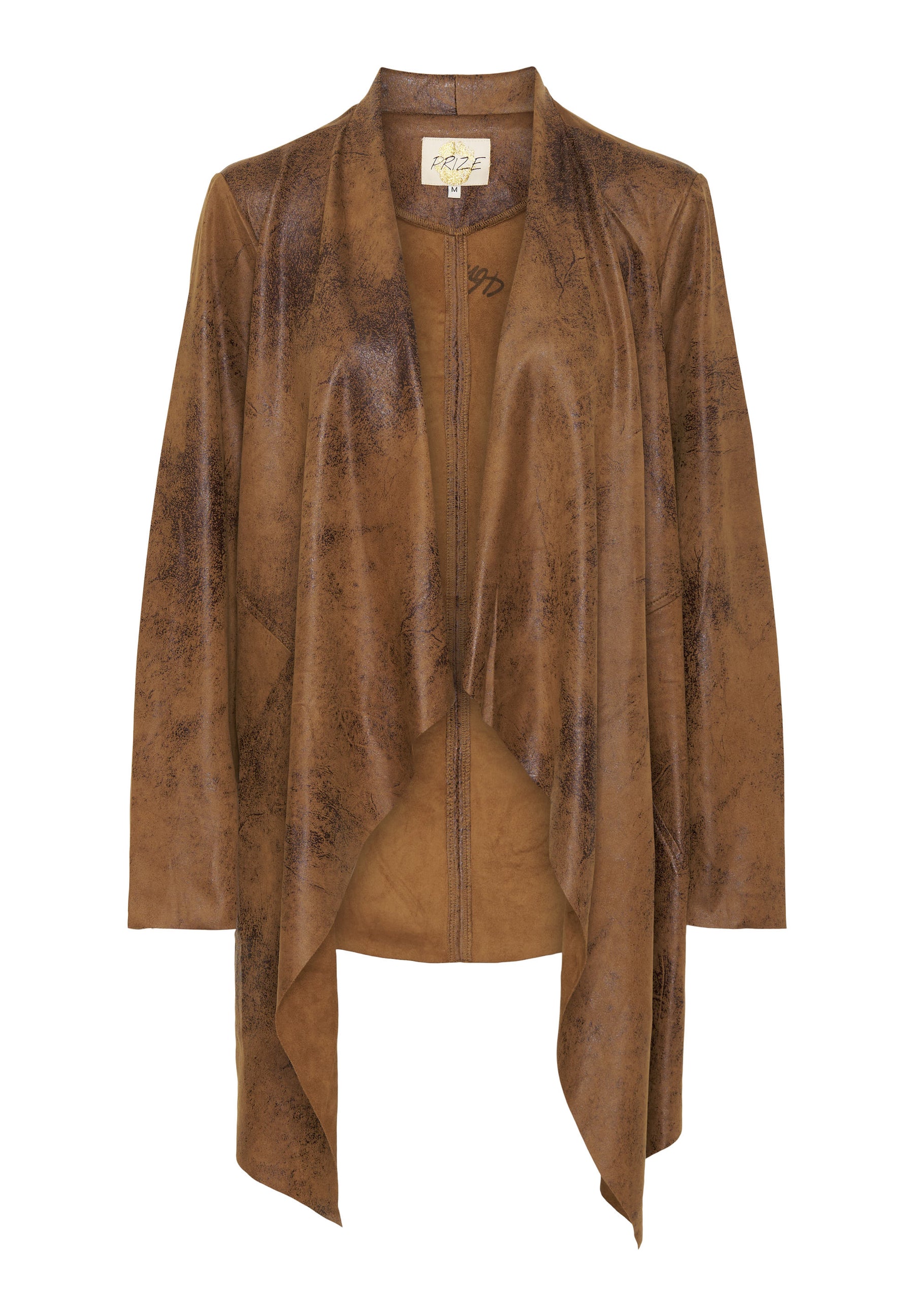 NO. 1 BY OX Cardigan i imiteret ruskind Cardigans Brun