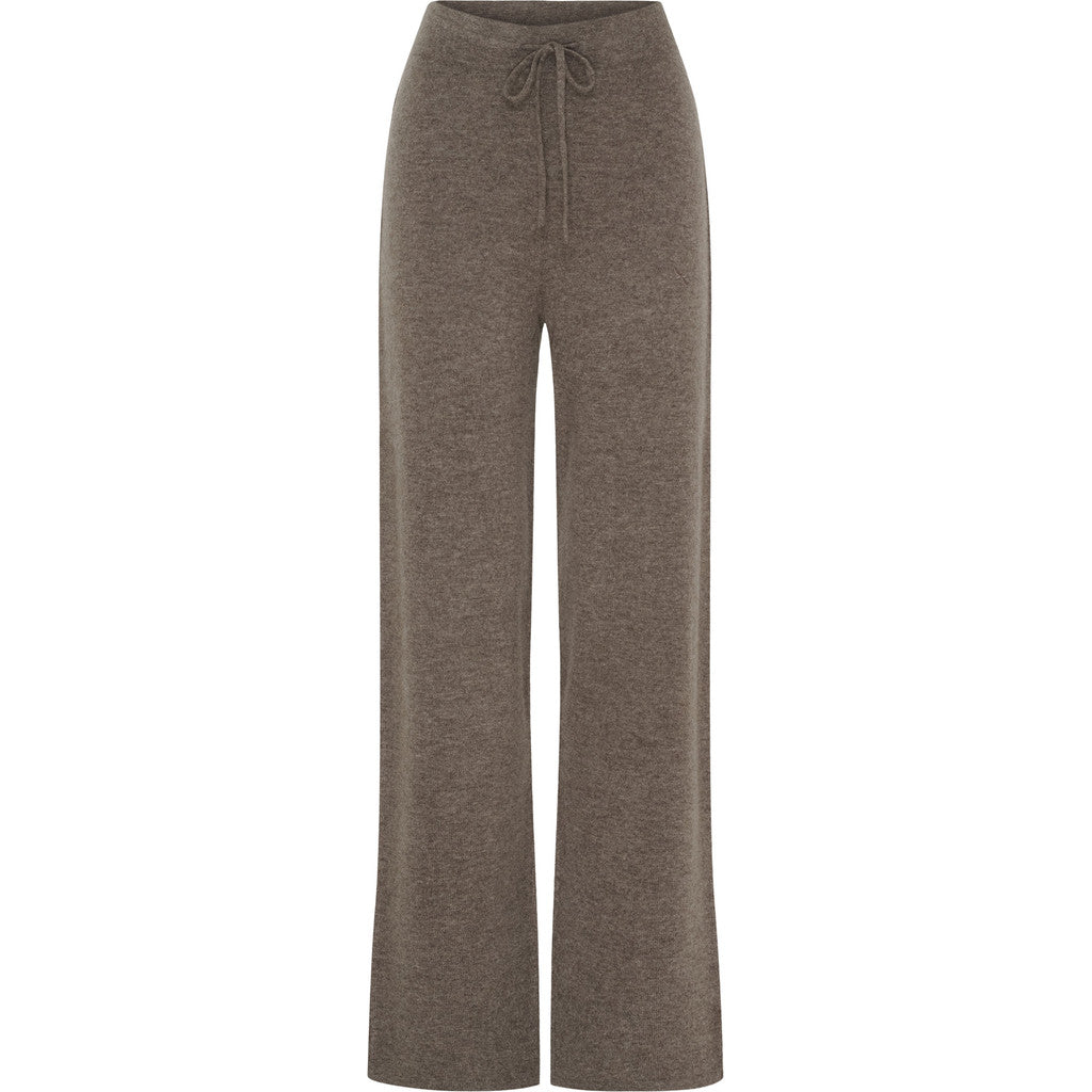 BTFCPH Strikkede bukser i luksuriøs cashmere blanding Bukser Ash Brown Melange