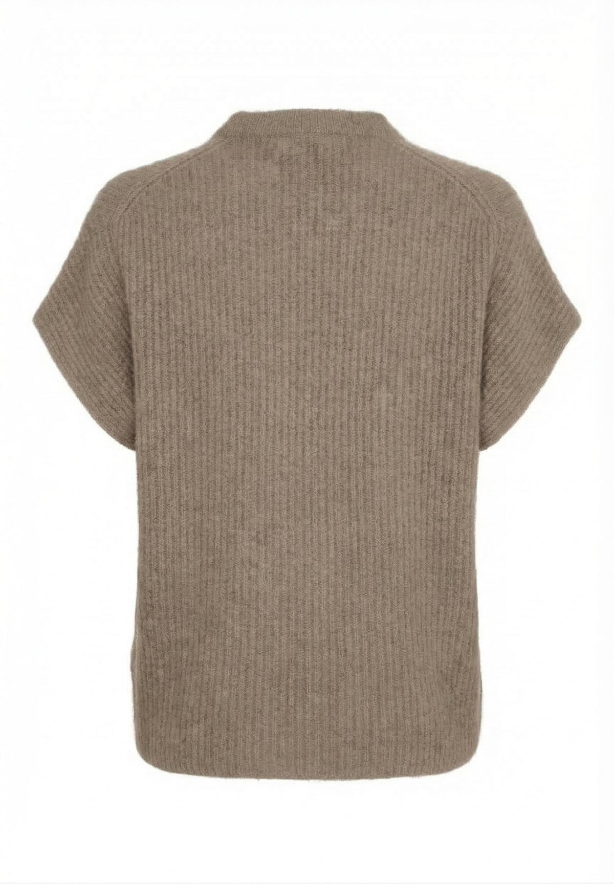 BTFCPH Cashmere cardigan med korte ærmer i vaskebjørnsgarn Veste Brun