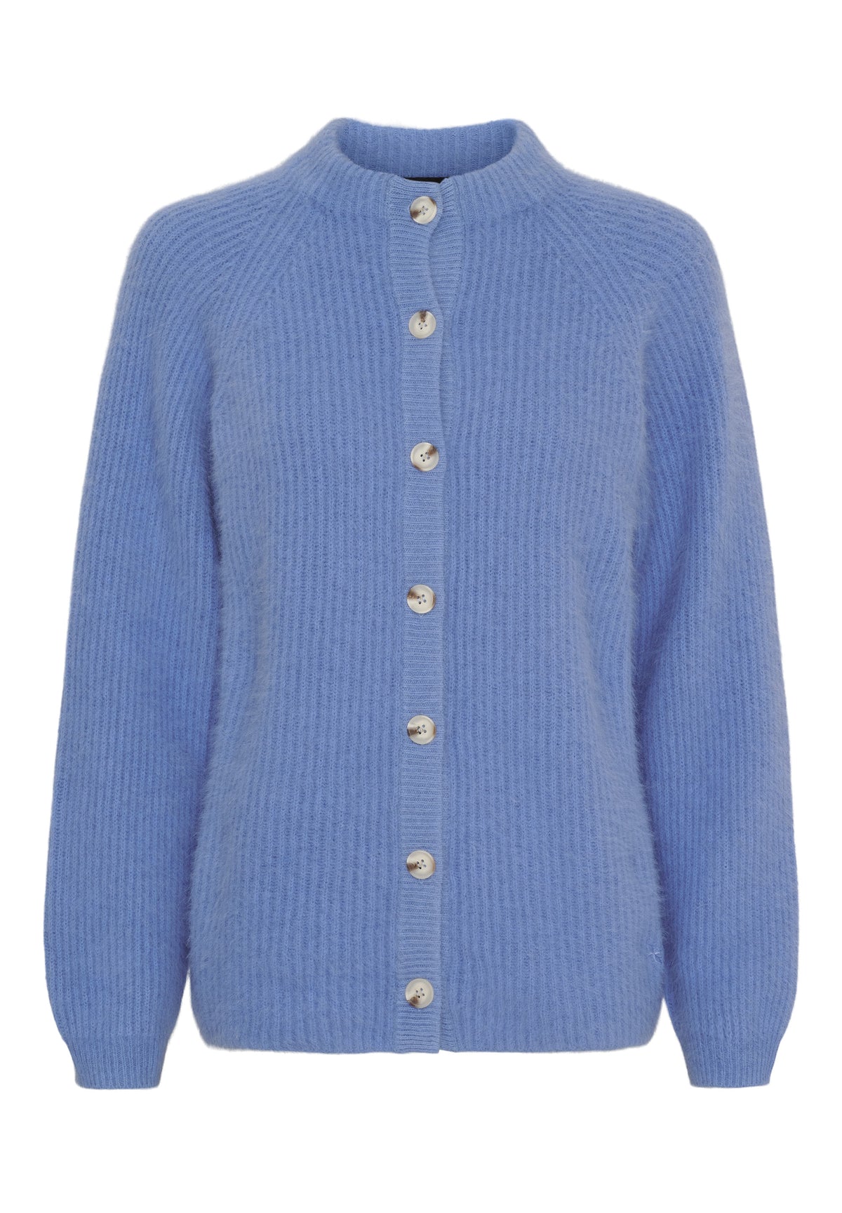 BTFCPH Cashmere cardigan med vaskebjørns-garn Cardigans Ocean Blue