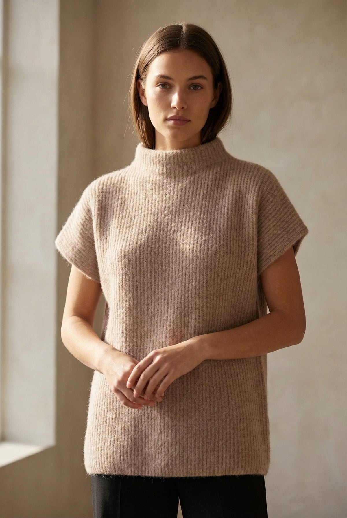 BTFCPH Cashmere med vaskebjørns-garn Pullovers Brun