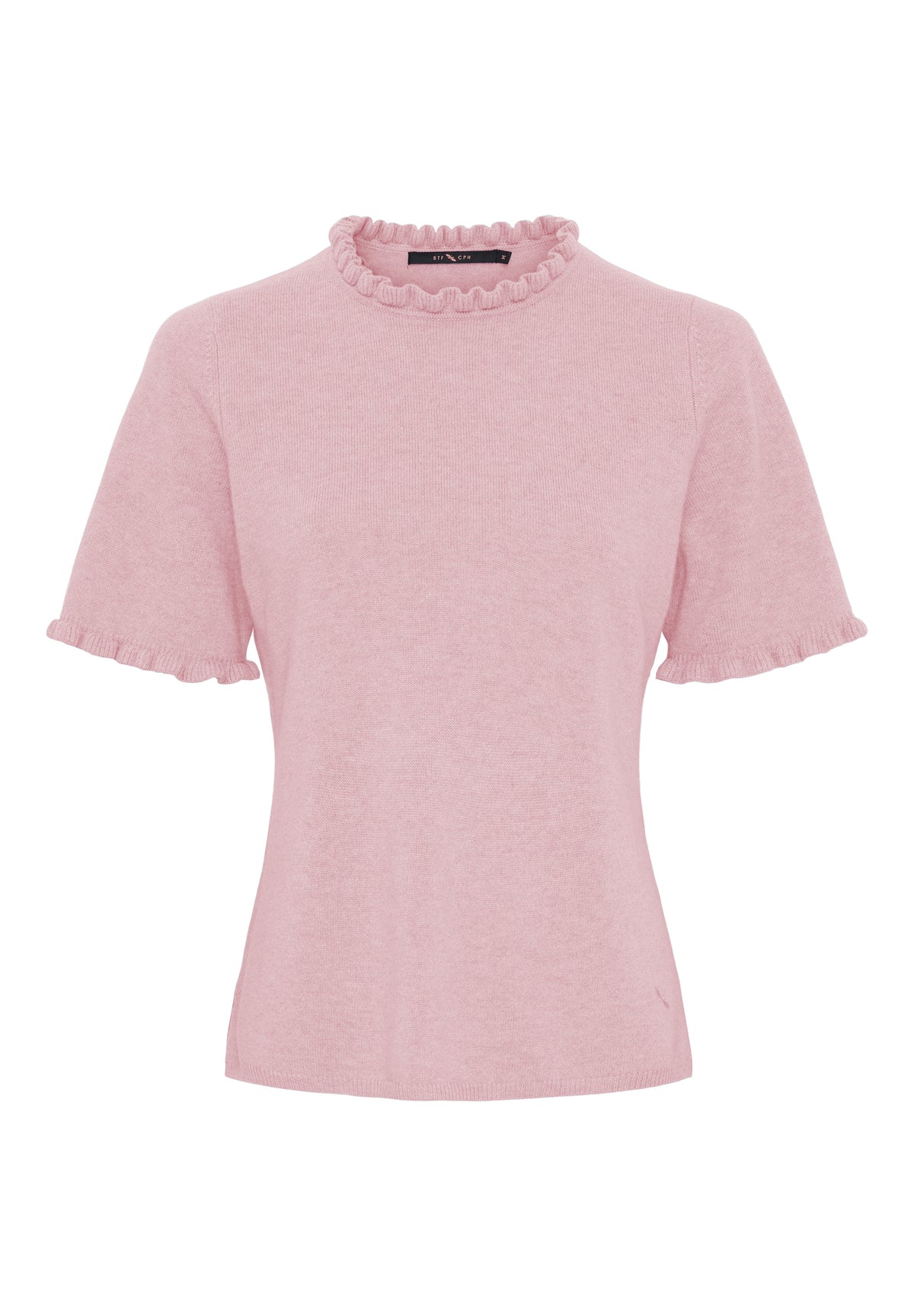 BTFCPH Cashmere strik med flæser Pullovers Rosa