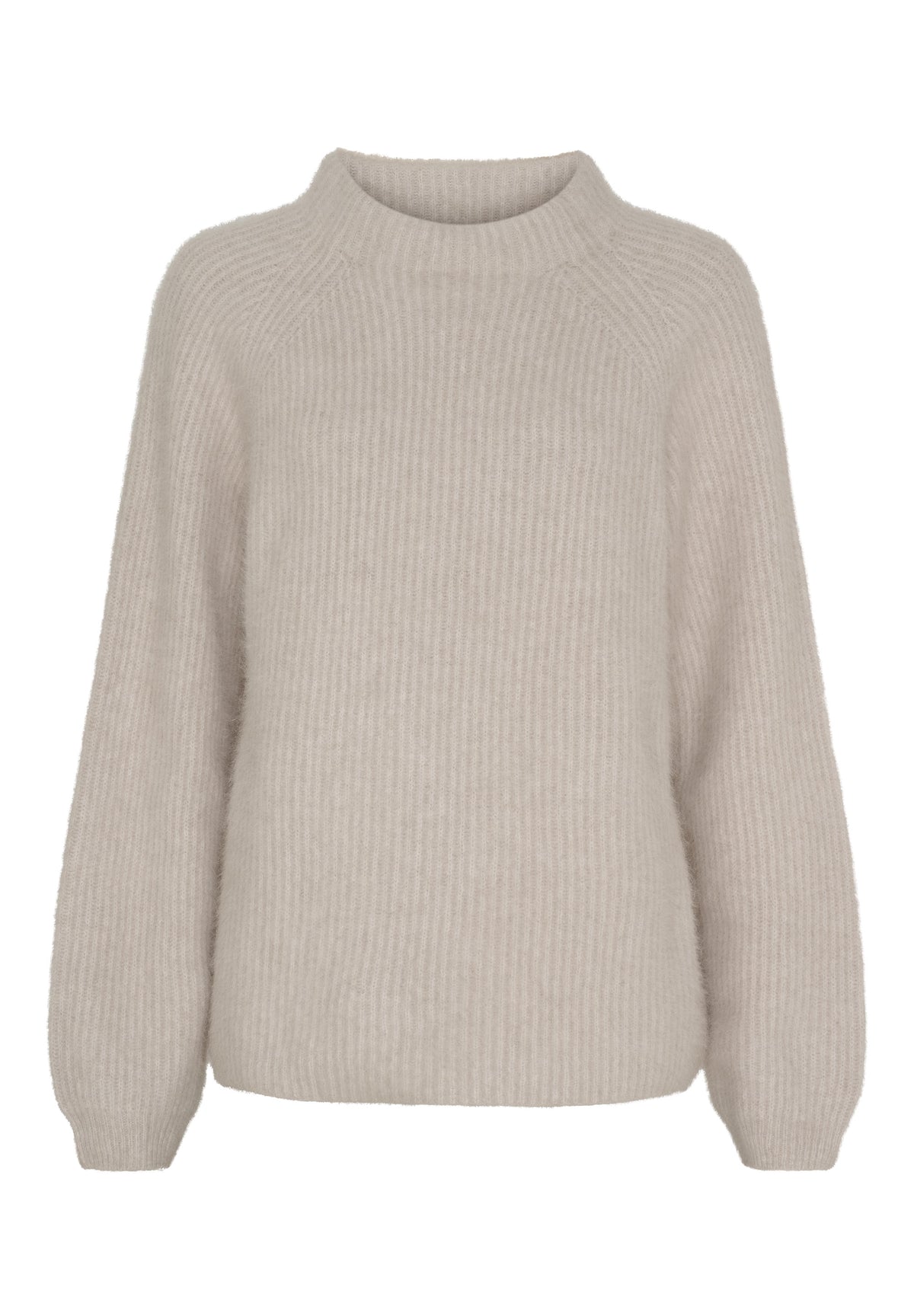 BTFCPH Cashmere strik med vaskebjørns-garn Pullovers Light Beige