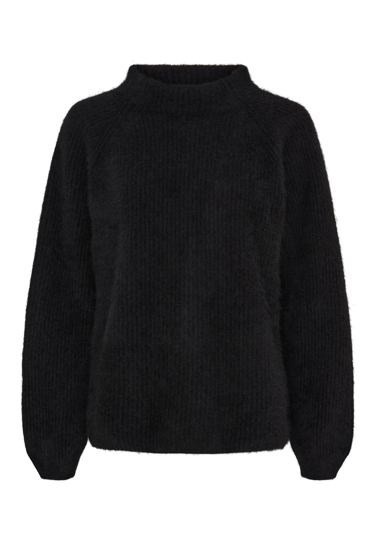 BTFCPH Cashmere strik med vaskebjørns-garn Pullovers Sort