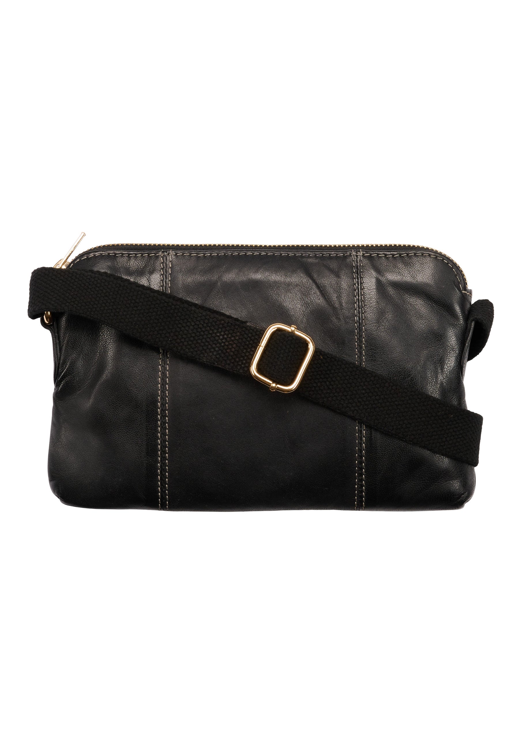 Orchid Crossbody skindtaske Tasker Black w. Sand stitches
