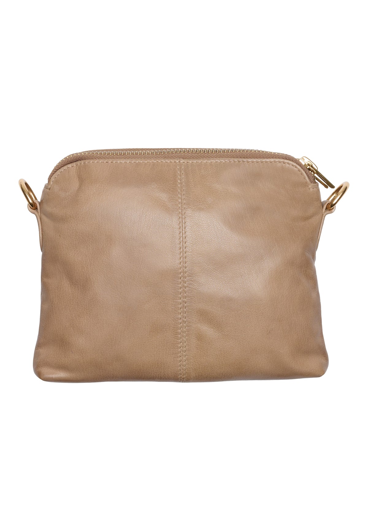 Orchid Crossbody clutch i skind Tasker Beige