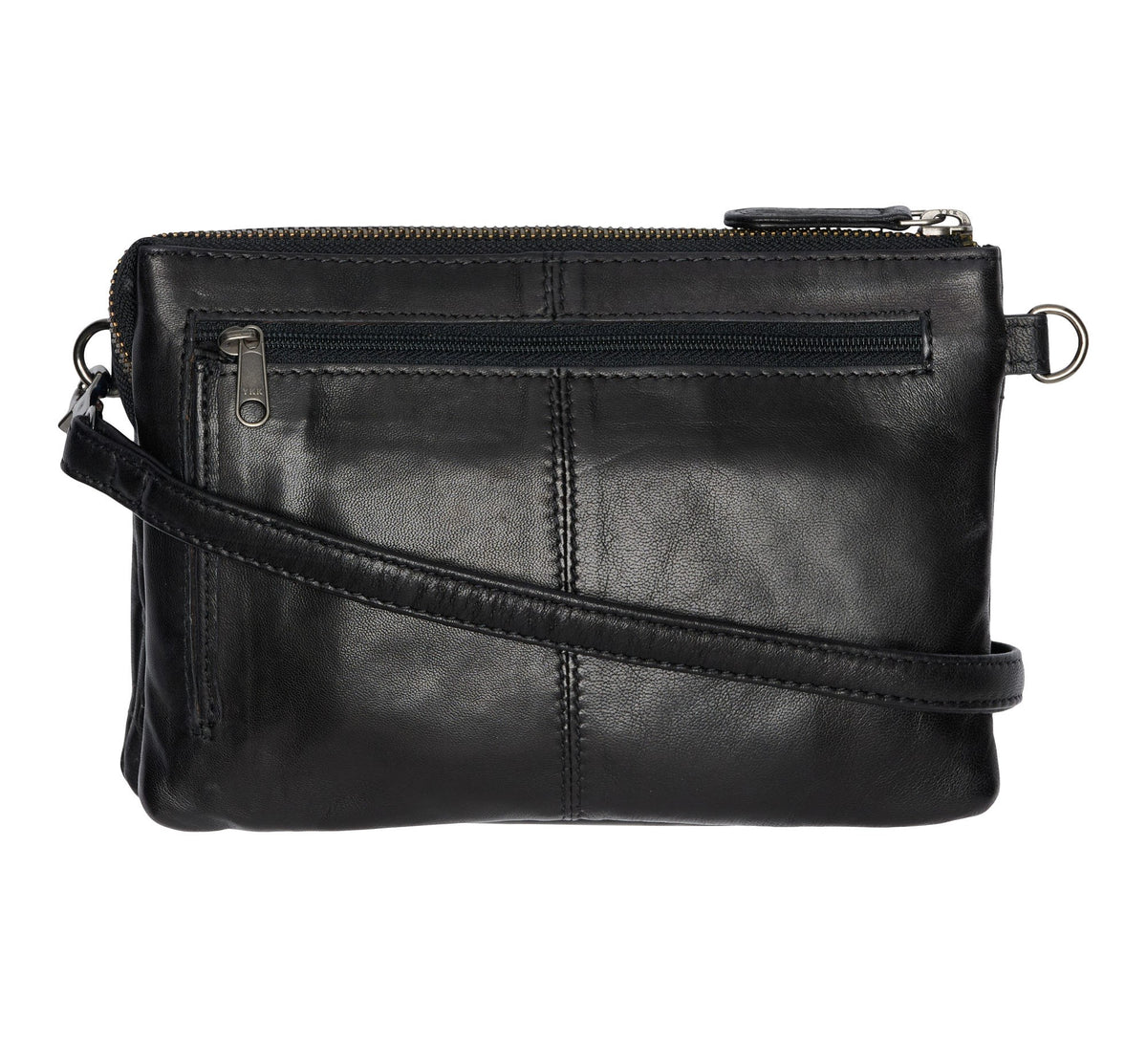 Orchid Crossbody taske i læder Tasker Sort