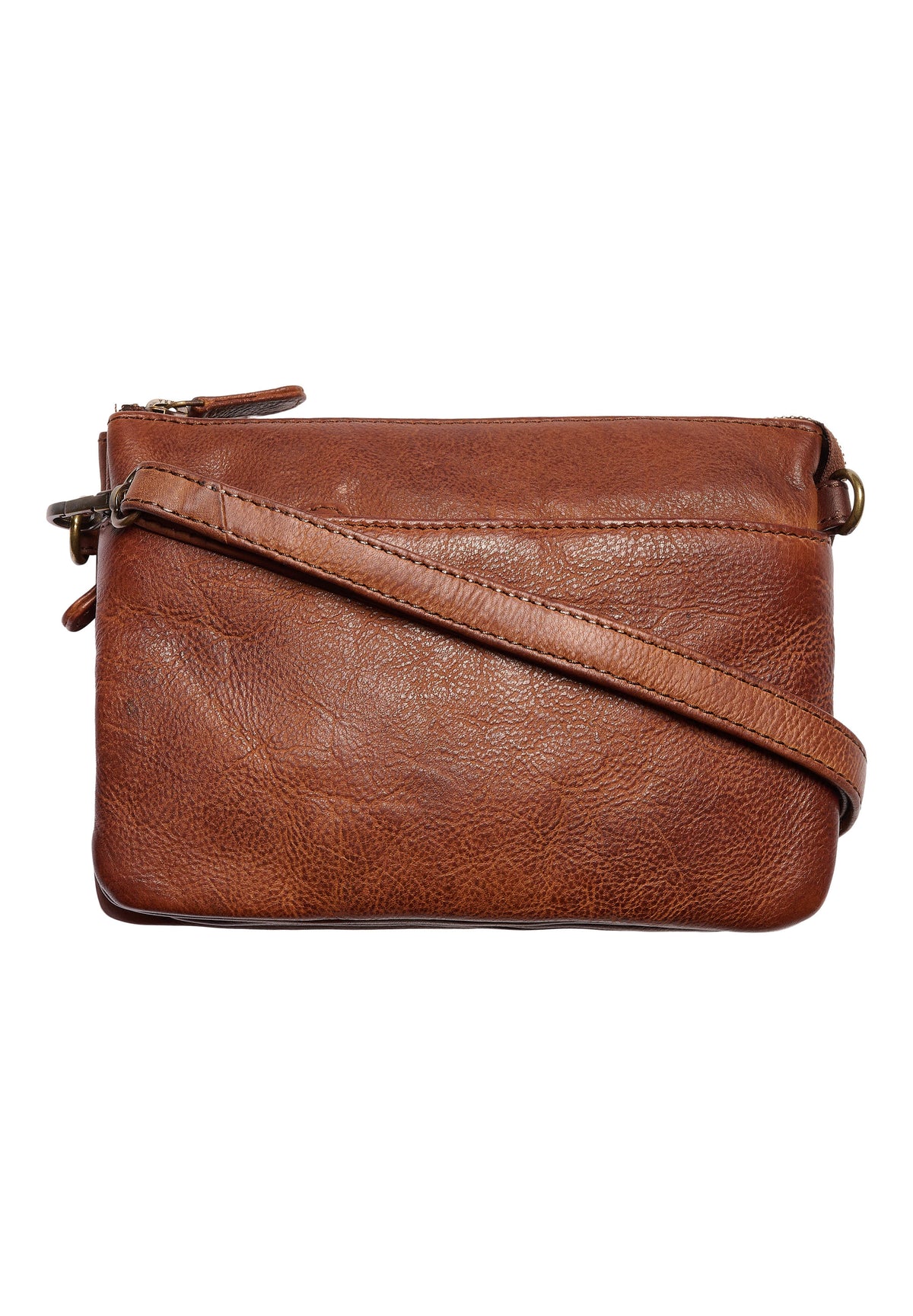 Orchid Crossbody taske i læder Tasker Brun