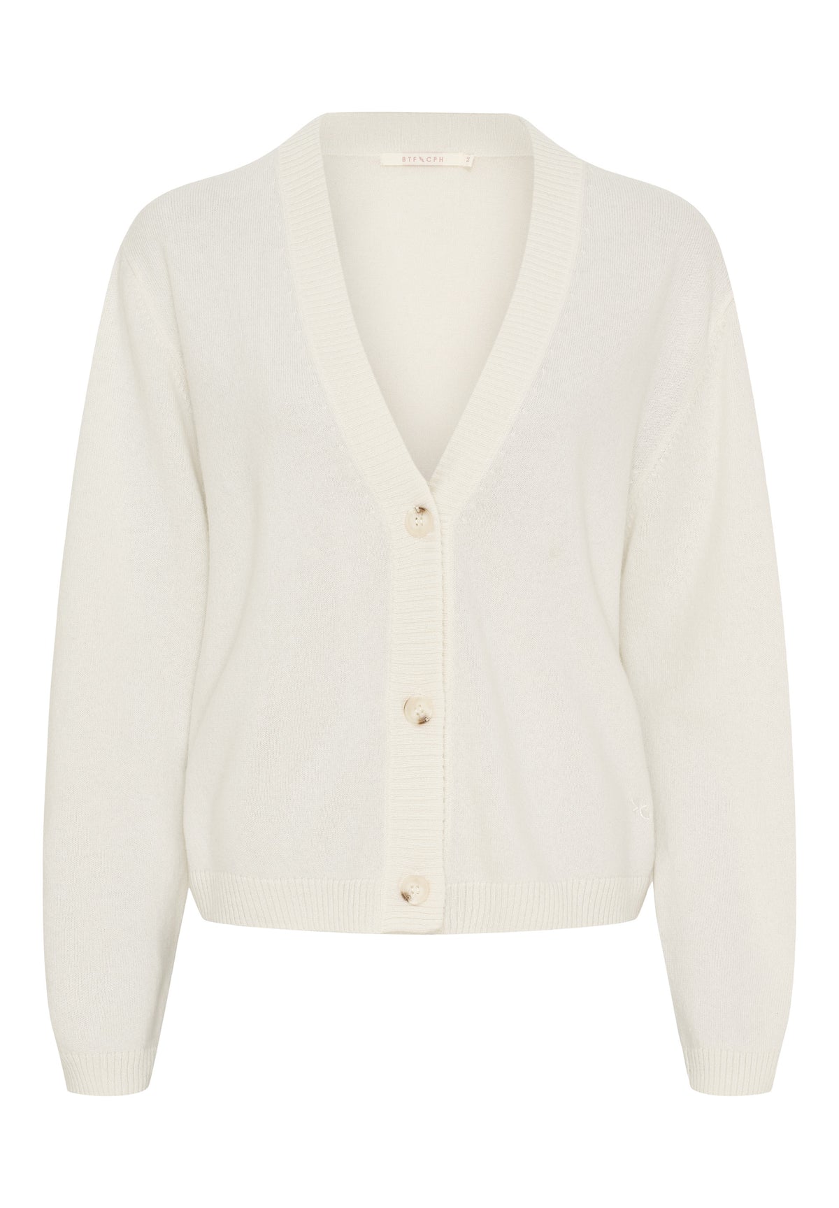 BTFCPH Eksklusiv cardigan i 100% cashmere Cardigans Hvid