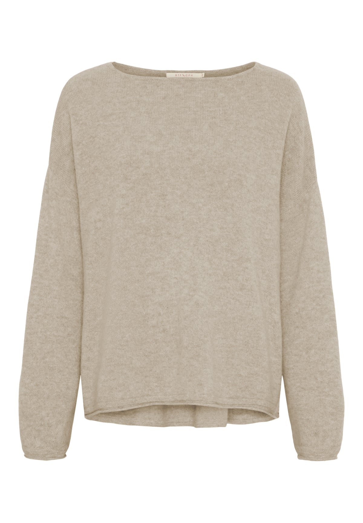 BTFCPH Eksklusiv oversized pullover i 100% cashmere Pullovers Beige Melange
