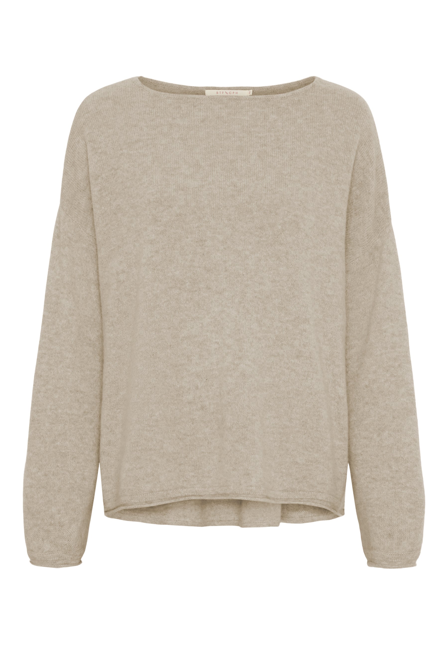 BTFCPH Eksklusiv oversized pullover i 100% cashmere Knit Beige Melange