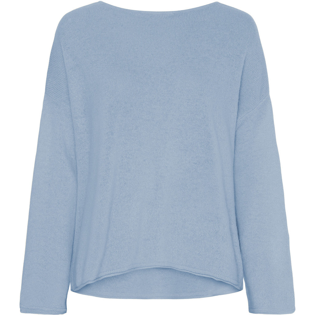 BTFCPH Eksklusiv oversized pullover i 100% cashmere Knit Light Blue Melange