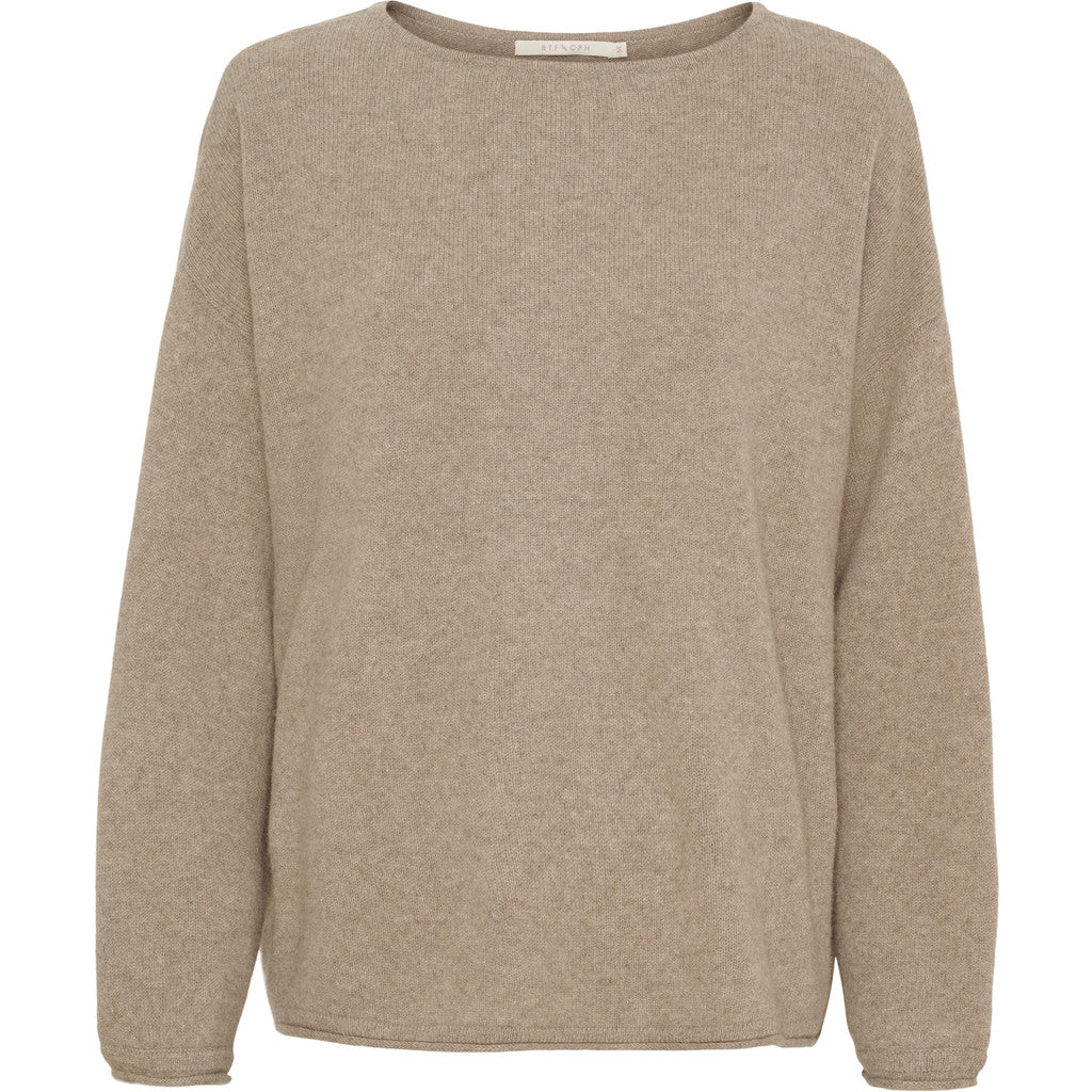 BTFCPH Eksklusiv oversized pullover i 100% cashmere Knit Natural Brown