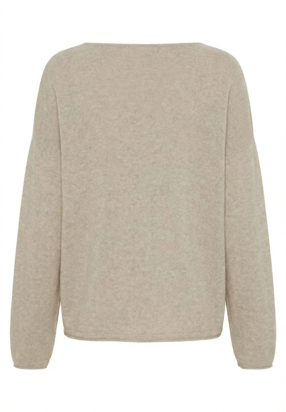 BTFCPH Eksklusiv oversized pullover i 100% cashmere Pullovers Beige Melange