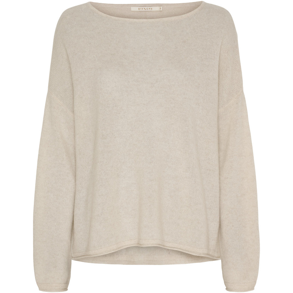BTFCPH BTFMIRA Oversized Pullover Pullovers Oatmeal Melange