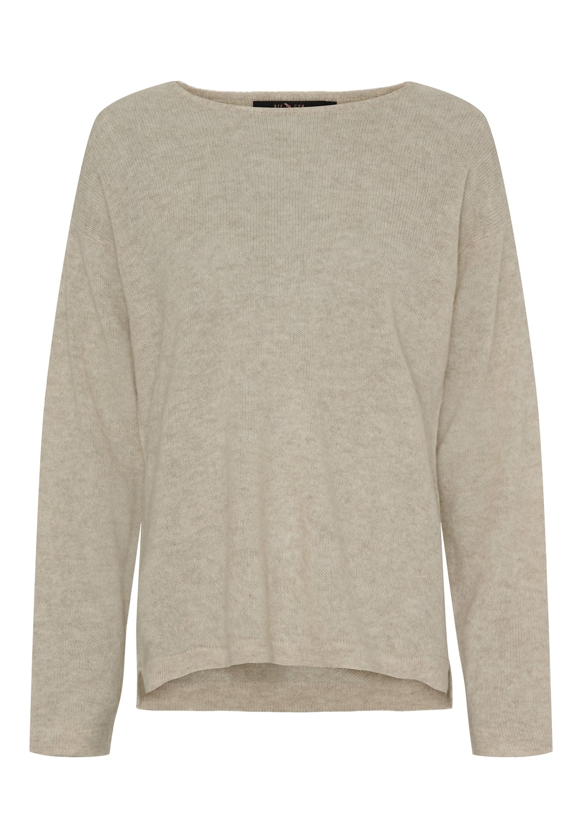 BTFCPH Eksklusiv pullover i 100% cashmere Pullovers Beige Melange