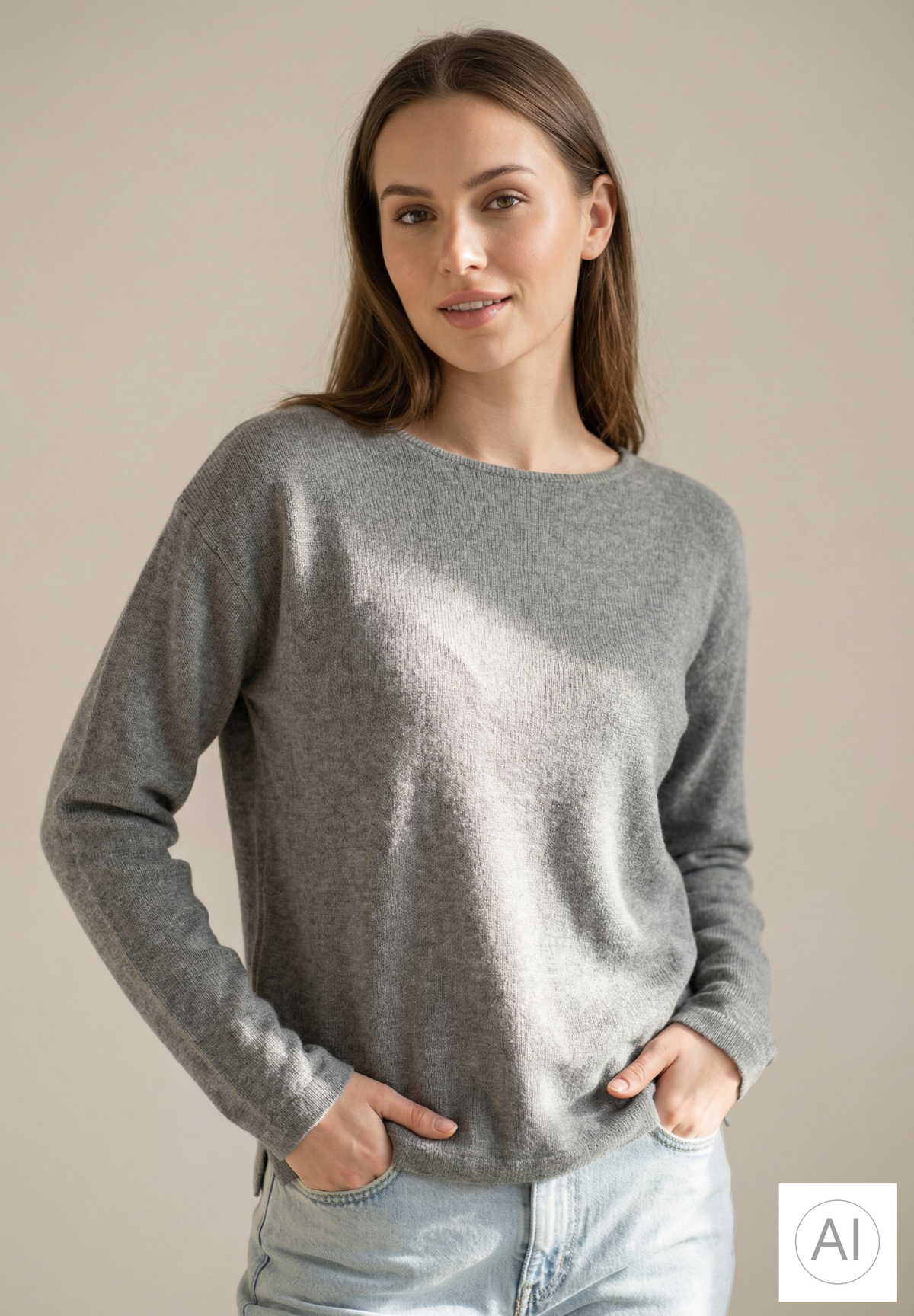 BTFCPH Eksklusiv pullover i 100% cashmere Pullovers Grå