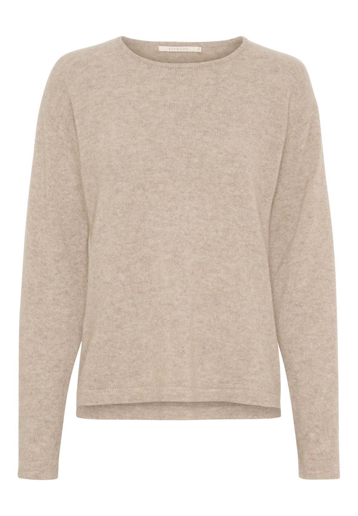 BTFCPH Eksklusiv pullover i 100% cashmere Pullovers Nougat Melange