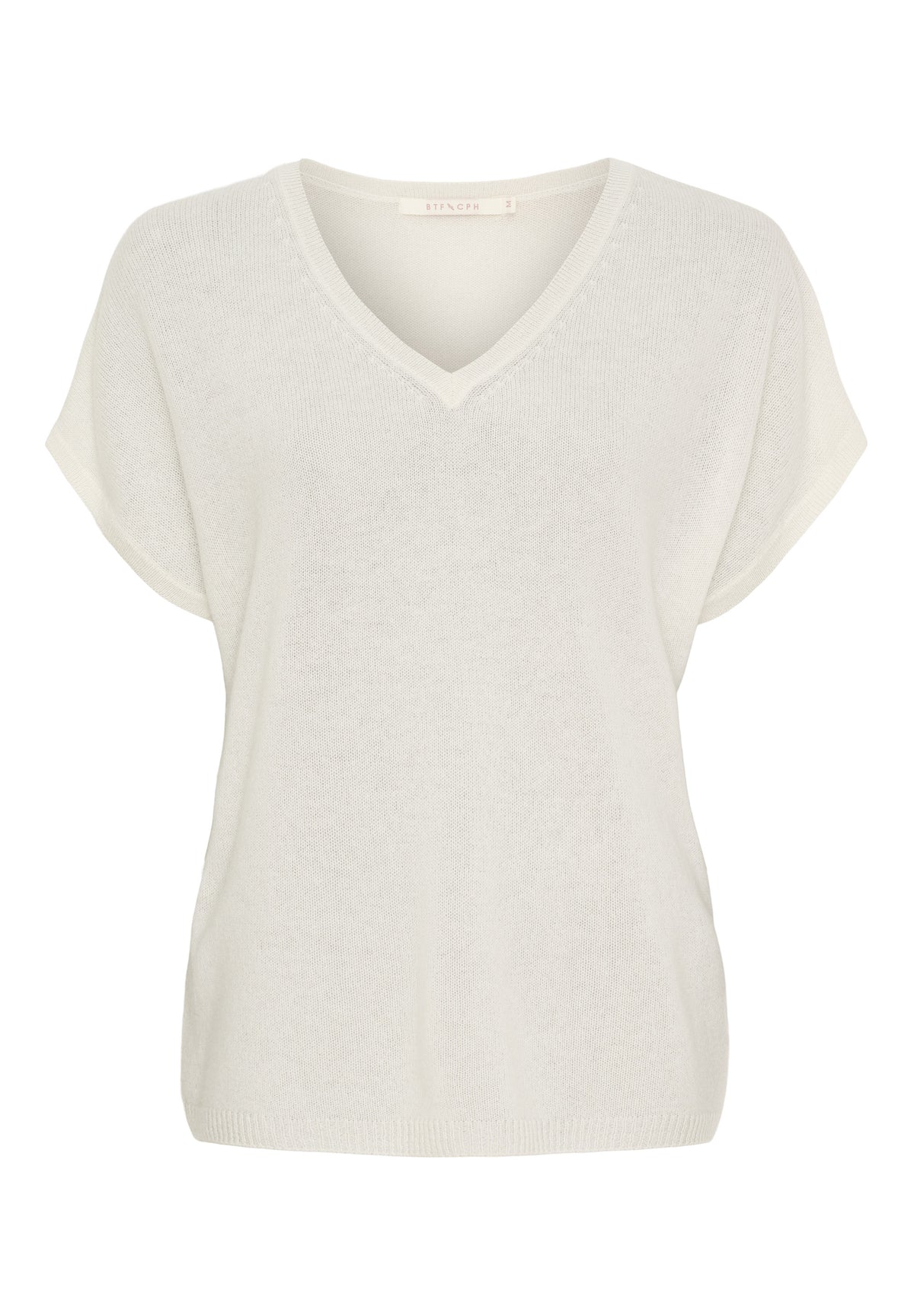 BTFCPH Eksklusiv pullover i 100% cashmere med korte ærmer Pullovers Hvid