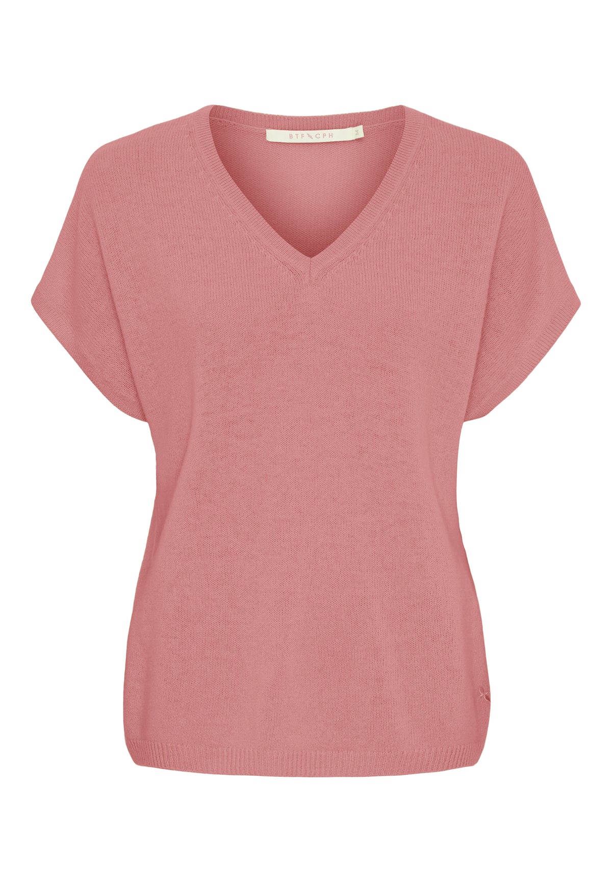 BTFCPH Eksklusiv pullover i 100% cashmere med korte ærmer Pullovers Rosa