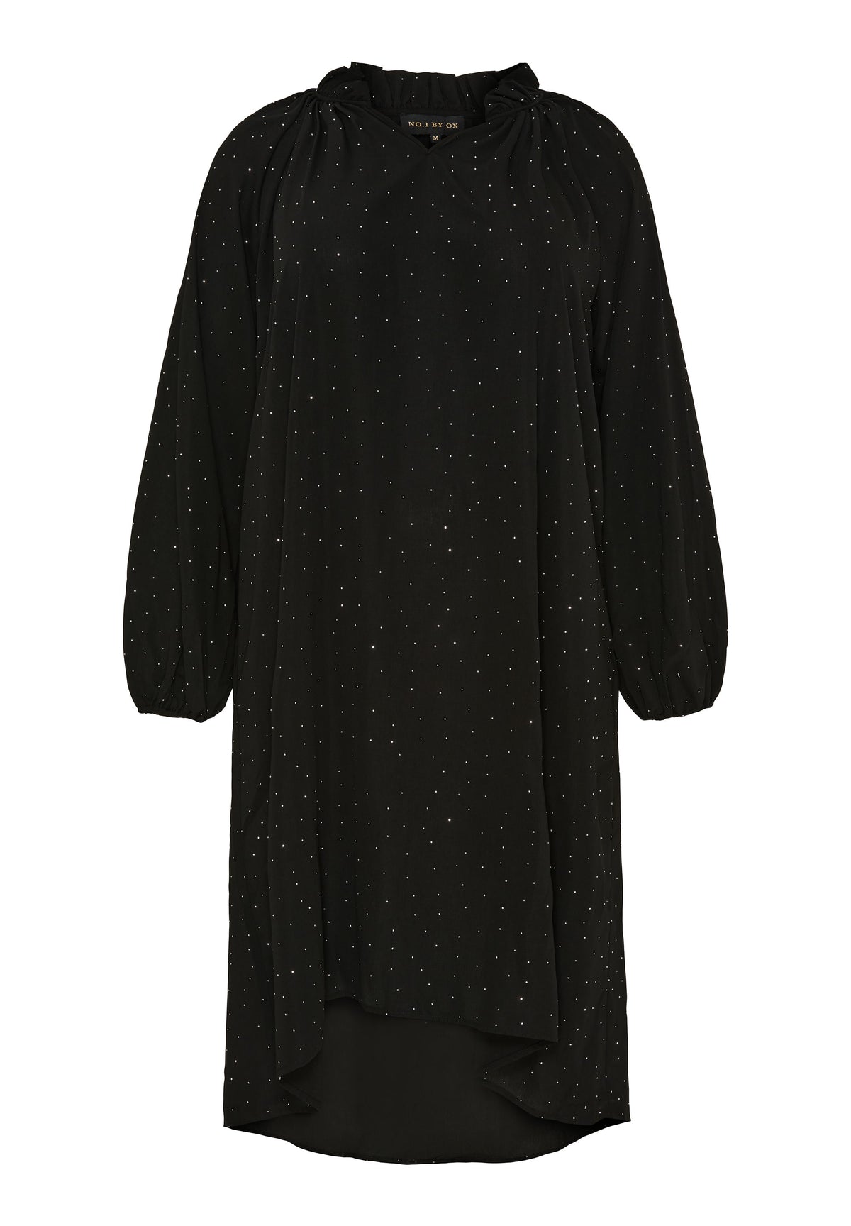 NO. 1 BY OX Elegant kjole dekoreret med små glitrende sten Kjoler Sort
