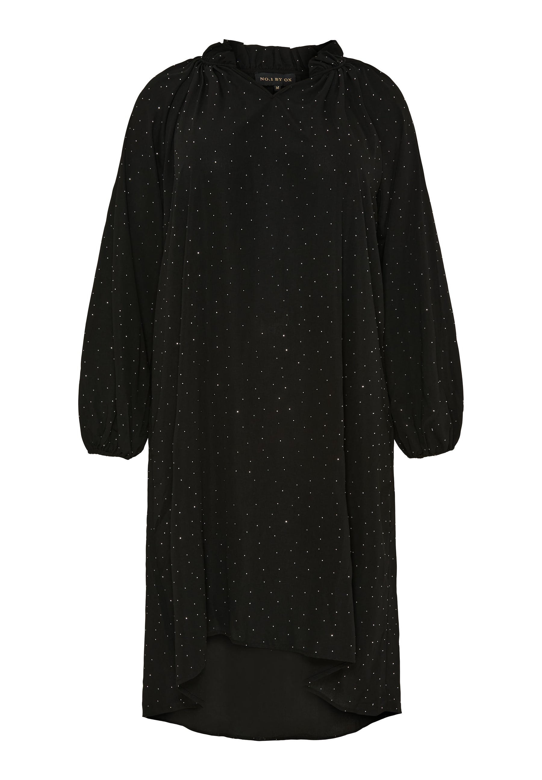 NO. 1 BY OX Elegant kjole dekoreret med små glitrende sten Kjoler Sort
